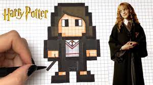 If you like making pixel art, and need an online drawing app like this, then hopefully it lives up to your expectations. Tuto Dessin Hermione Granger Pixel Art Harry Potter Youtube