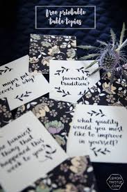 Talk Time Free Printable Conversation Starters Lemon Thistle Dinner Table Games Dinner Party Games Christmas Dinner Party