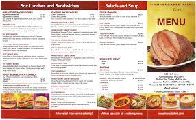 How much does a honey baked ham cost. Honeybaked Ham Of Harrisonburg Menu