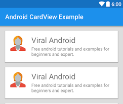 An example app has been developed to demostrate the concepts of android cardview. Android Cardview Example Viral Android Tutorials Examples Ux Ui Design