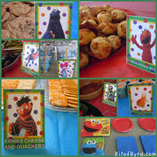 Scroll down past the photos for a list of my favorite sesame street party food. Bit Of Byrd Sesame Street Party Food