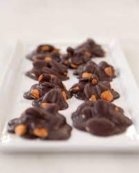Dark Chocolate Nut Clusters Recipe Recipe Healthy Dessert Recipes Dessert Recipes Chocolate Almonds Clusters