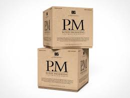 Download Cube Craft Gift Boxes Psd Mockup Psd Mockups