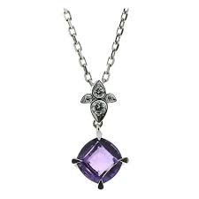 Cartier Inde Mysterieuse Amethyst Diamond White Gold Necklace Amethyst White Gold Necklaces White Gold