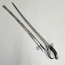 HEAVY CAVALRY SWORD. (SABRE FOR THE EXPORT OF THE CHATELLERAULT COMPANY BY JACOB  HOLTER. LATE 19TH CENTURY. Weapons & Militaria
