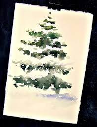 In And Out Of The Studio Snow Covered Pine Watercolor Christmas Cards Christmas Watercolor Watercolor Christmas Cards Diy