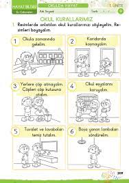 1 Sinif Konu Anlatim Ev Calismalari Ogretim Sinif Faaliyetler