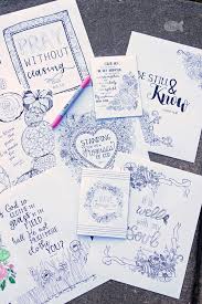 Both of them are the right dimensions to print out on a full size sheet of 8.5″ x 11″ printer paper. Flowers And Faith Bible Verse Coloring Pages Mini Printable Set