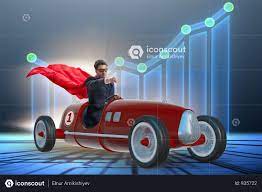 Superhero Businessman Driving Vintage Roadster Photo Business Man Roadsters Superhero