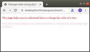 These numbers are referred to as hexadecimal numbers, and each one represents a color. How To Change Text Color In Html Javatpoint