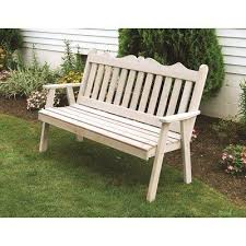 A L Furniture Royal English Wood Garden Bench Finish Linden Leaf Size 6 Banc Jardin Jardins Bancs