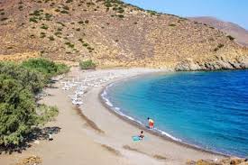 Many beaches are accessible by land and many accessible only by sea. Astypalea Livadi Beach Photos Map Greeka
