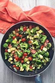 A Fast And Easy Vegetable Saute Healthy Food For Busy Days Foodal Recipe Healthy Recipes Sauteed Vegetables Broccoli Sauteed