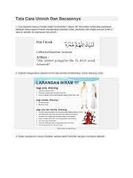 Manasik umroh by elup berryindo 26646 views. Tata Cara Umroh Dan Bacaannya