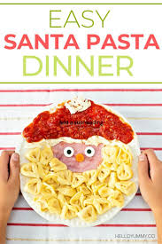 The kids love it, it's super interactive, and the supplies are pretty. Santa Pasta Christmas Dinner Helloyummy Christmas Food Dinner Christmas Recipes For Kids Christmas Pasta