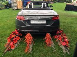 audi car decorated for holker garden festival audi cars roadsters moss ideas