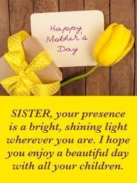 Bright Shining Light Happy Mother S Day Card For Sister Birthday Greeting Cards By Davia Birthday Wishes For Sister Happy Mothers Day Sister Birthday Greetings For Sister