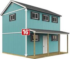 Sundance Series Tr 1600 In Turquoise Ready For The Beach Home Depot Sundance Tr 1600 2 Story Farmhouse The Shed House Plans Shed To Tiny House Shed Homes