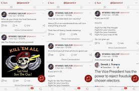 Parler has been knocked offline for not moderating threats. Yasrxv00s4fc4m