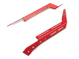 Steinjager Jeep Wrangler A Pillar Led Light Mount Brackets Red Baron J0047361 07 18 Jeep Wrangler Jk