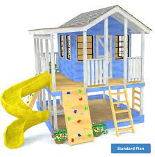 If you are looking for 2 story playhouse plans you've come to the right place. Randy S Ranch Playhouse Plan For Kids 2 Sizes Paul S Playhouses