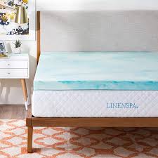 3 in mattress topper king. Amazon Com Linenspa 3 Inch Gel Swirl Memory Foam Topper King Home Kitchen