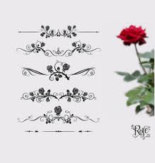 Roses tattoos black and white. Rose Tattoo Thorn Vector Images Over 330