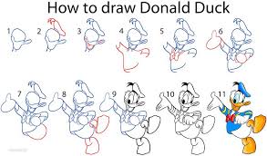 See more ideas about donald duck drawing, donald duck, disney art. Donald Duck Drawing Tutorial Novocom Top