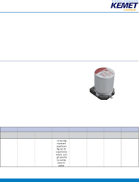 A765 Series by KEMET Datasheet | DigiKey