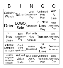 This site does not include all credit card companies or all available credit card. Weekly Sprint Bingo Card