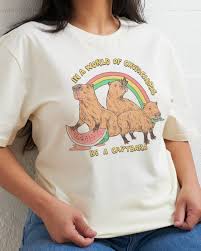 Be a Capybara T-Shirt | Designed by Hillary White Rabbit Australia
