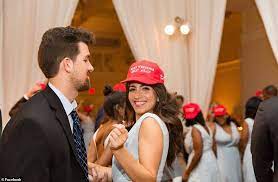 Feb 18, 2021 · like her fiance charlie kirk, the 32 years old erika frantzve is also vocal about politics. Pictured Inside The Trump Winery Wedding Of Conservative Activist Candace Owens Daily Mail Online