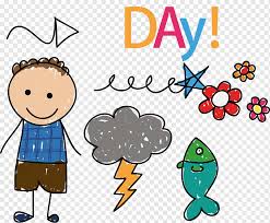 Let them draw the eyes and nose. Children S Day Drawing Children Fish Elements Child Text People Png Pngwing