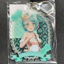 Roselia, shirokane rinko roselia ロゼリア 白 しろ 金 かね 燐 りん 子 こ. Bang Dream Acrylic Key Chain Flamme Wasser Roselia Rinko Shirokane Animation Art Characters Japanese Anime