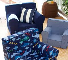 Contemporary Armchair Navy Anywhere Chair Pottery Barn Kids Cotton Child S