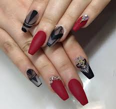Black And Red Design Nails Best Simple Black And Red Nails Designs For Ladies Red Nail Art Designs Red Nail Designs Red Nail Art
