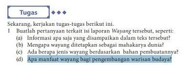 Apa manfaat wayang bagi pengembangan warisan budaya? Apa Manfaat Wayang Bagi Pengembangan Warisan Budaya Brainly Co Id