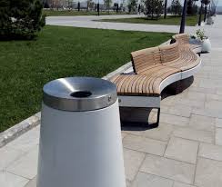 Gravitello Litter Recycling Bin By Id Inc Recycling Bins Outdoor Ottoman Bins