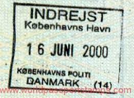 All schengen countries, albania, bulgaria, croatia, cyprus, moldova, north macedonia. Denmark The Sea Border Crossing 2000 World Of Passport Stamps