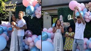Free shipping & return, shein offers cute clothes to fit your style needs. Christina Milian Matt Pokora Host Gender Reveal Baby Shower Clothes Outfits Brands Style And Looks Spotern