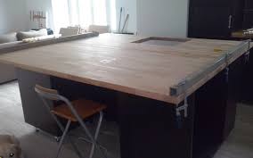Home»design de maison»36 ilot central cuisine avec table. Renovation De Cuisine Avec Plans De Travail En Hetre Massif Le Blog Du Bois
