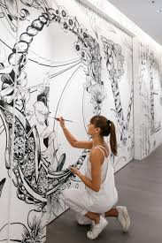 Gemma O Brien Tiffany Co Love Mural Art Dark Art Drawings Mural Design