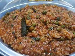 Bisibele Bath In Kannada Indian Food Recipes Stuffed Peppers Methi Seeds