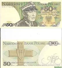 58 Billete Nuevo Plancha 50 Zlotych Bank Polski Billetes Plancha Monedas