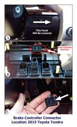 Finally click data list,you will see the tpms sensors information. Trailer Brake Controller Wiring Connector Location On 2015 Toyota Tundra Etrailer Com