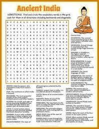 Ancient India Activity Ancient India Word Search Fun Ancient India History Worksheets
