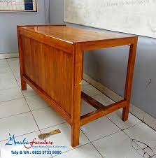 Berpengalaman furniture meja kursi sekolah lebih dari 40 tahun. Meja Guru Jati Amalia Furniture Jepara
