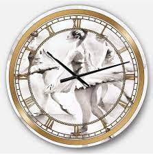 Designart Glam Oversized Metal Wall Clock Wall Clock Metal Wall Clock Big Wall Clocks