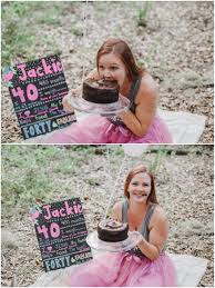 40th birthday party ideas for men; 40th Birthday Cake Smash Jackie Haleigh Nicole Photography Blog