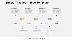 Simple Timeline PowerPoint Diagram - PresentationGO